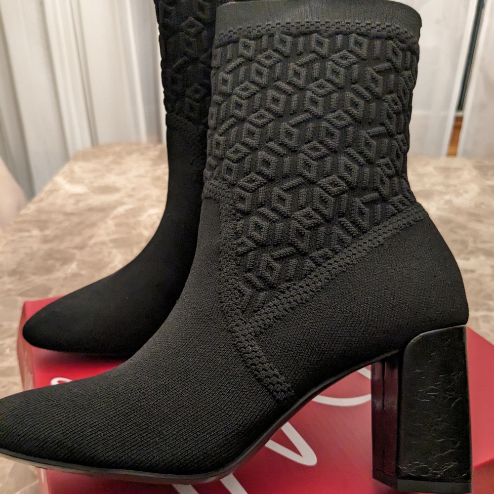 Impo Vartly Women's Stretch Knit Ankle Boots7.5 MED, Black